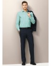 Mens Flat Front Pant in Comfort Wool Suiting