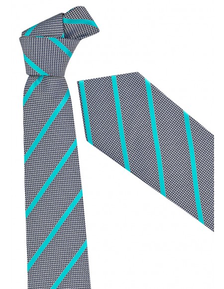 Single Contrast Stripe Tie