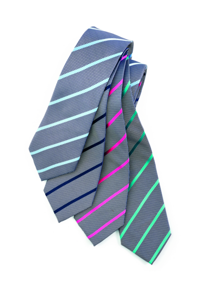 Single Contrast Stripe Tie