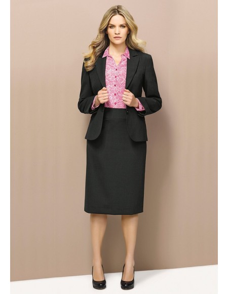 Ladies Relaxed Fit Lined Skirt - Wool Suiting