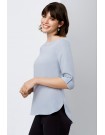 Madison Boat-Neck Blouse silver mist